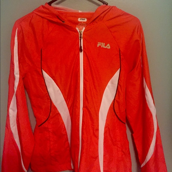Coral windbreaker