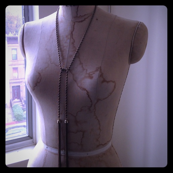 SOLD Brass tassel necklace SOLD