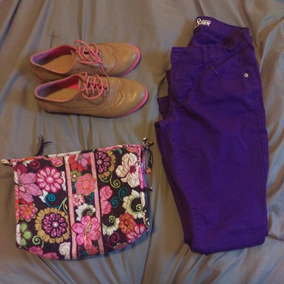 Skinny Rockstar Jeans in Purple