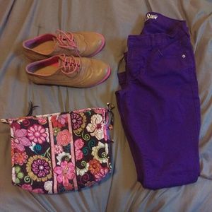 Skinny Rockstar Jeans in Purple