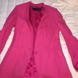 Zara hot pink blazer small