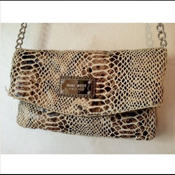 Nine West snake print handbag