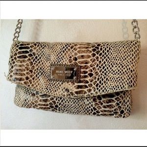 Nine West snake print handbag