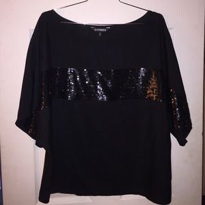 Express sequined top