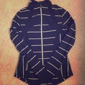 lululemon define jacket - black & white stripe