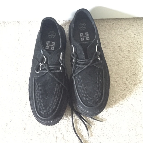 T.U.K. Black Low Sole Creeper