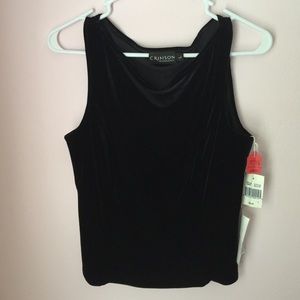 Evening velvet tank top