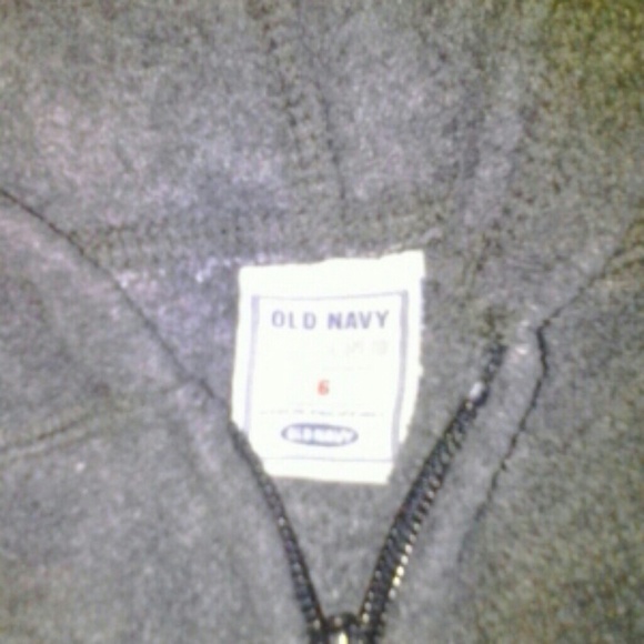 Grey blue stripe sleeve boys hoodie - Picture 3 of 4