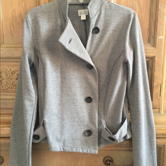 Draped front jacket