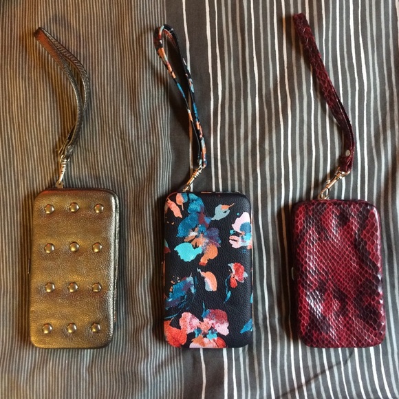 3 iPhone/wallet wristlets