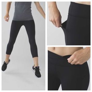 Lululemon Pace Rival Crop - Black