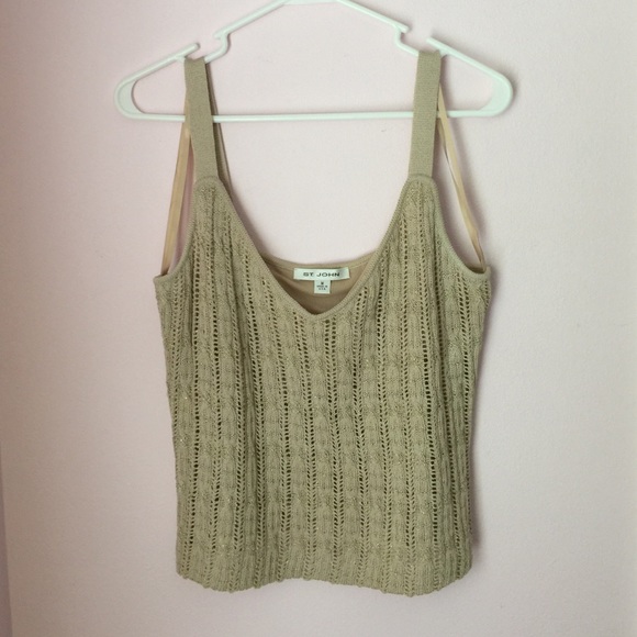 Evening St John knit tank top