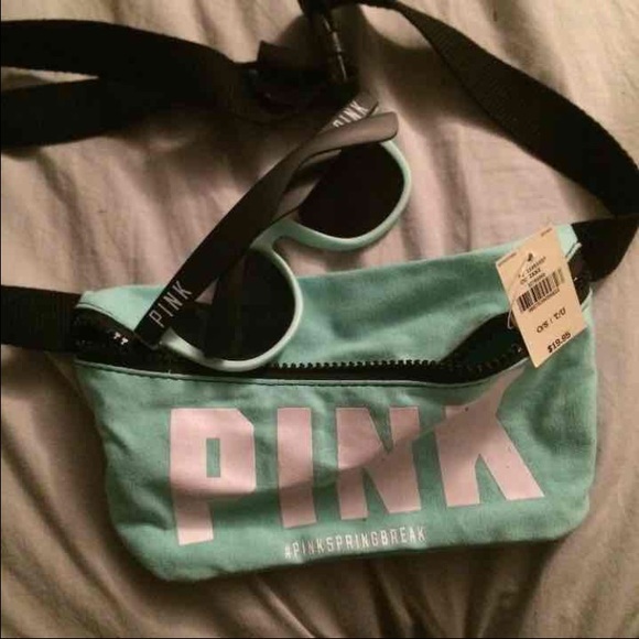 VS PINK Fannie pack and sunglasses. New with tags