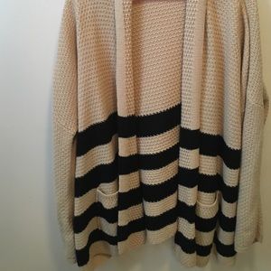 Large sweater cardigan
