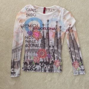 Sheer Long Sleeve Fancy Shirt