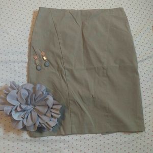 Tan Pencil Skirt