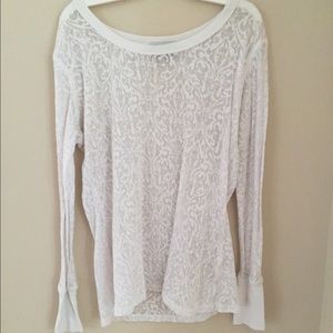 Lace see through top