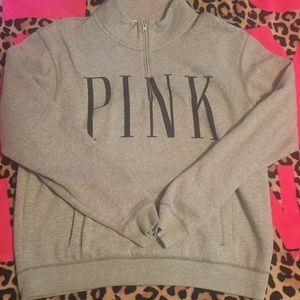 Pink Victoria secret half zip large