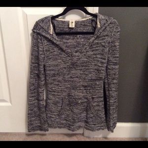 Roxy Black and White Hooded Sweater