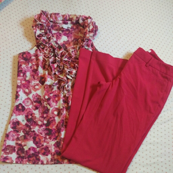 Pink Bootcut Pants