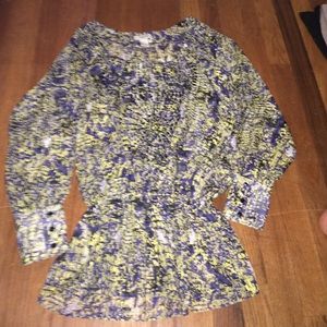 Colorful blouse with beads