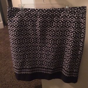 Van Husen Studio black and white skirt