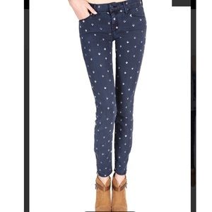 ANTHROPOLOGIE Fleur de Lis Denim Pant