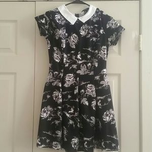 floral peter pan collar dress