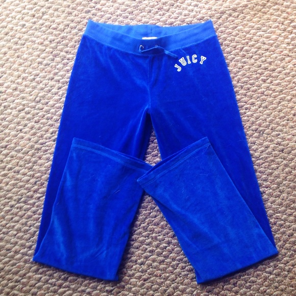 Juicy Couture Cobalt Velour Track Pants