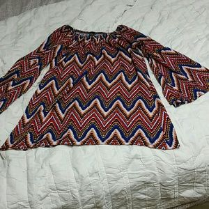 Bell sleeve tunic