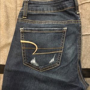 American Eagle destroyed jeggings