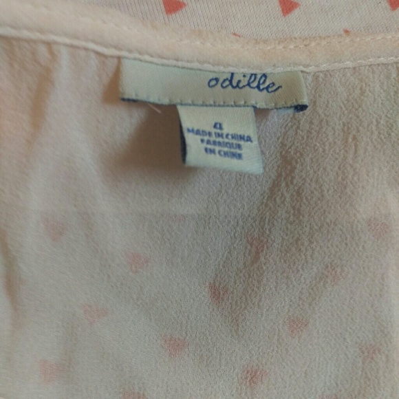 Sheer Cream Ruffle Top - Picture 3 of 3