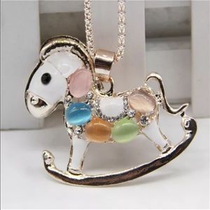 🌹Betsy Johnson Rocking Horse Necklace 🌹