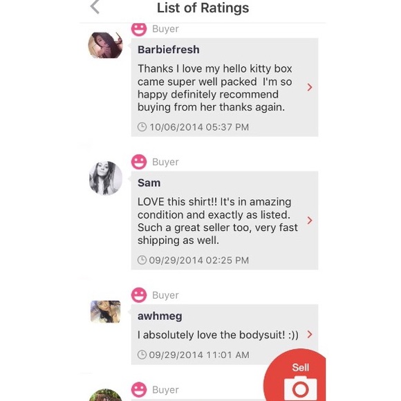 My mercarℹ reviews !