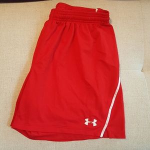 Under Armour athletic red shorts Medium