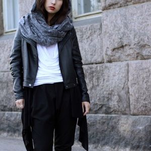 American Apparel circle scarf acidwash grey SLDOUT