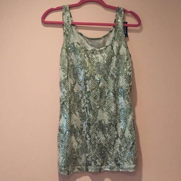 Camouflage Sequin Tank!