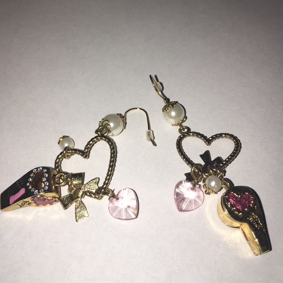 Earrings football whistle sport