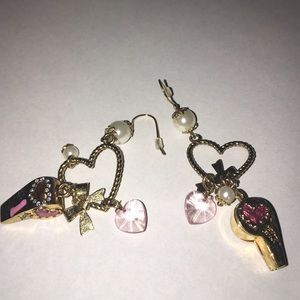 Earrings football whistle sport