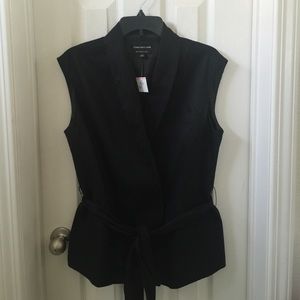 NWT Jones New York stretch black vest