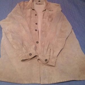 Mens suede shirt style jacket