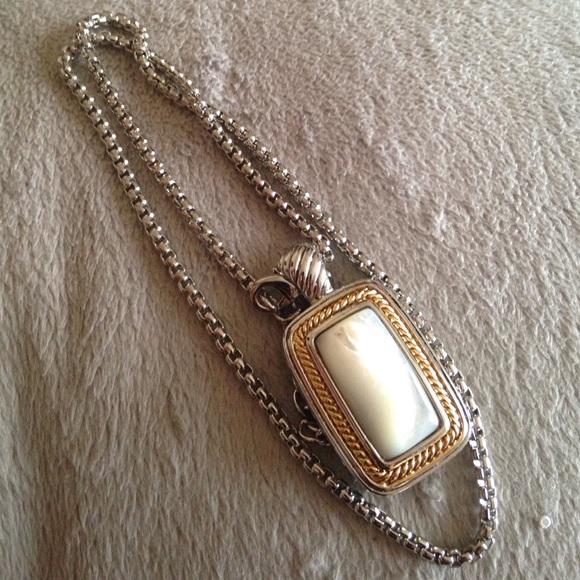 💥SOLD💥 18k white/yellow gold, mother of pearl - Picture 1 of 4