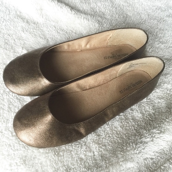 Bronze Ballet Flats