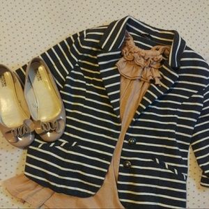 Knit Striped Blazer