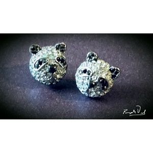 Authentic Fossil Panda Studs