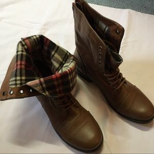 Brown leather boots 👢👢