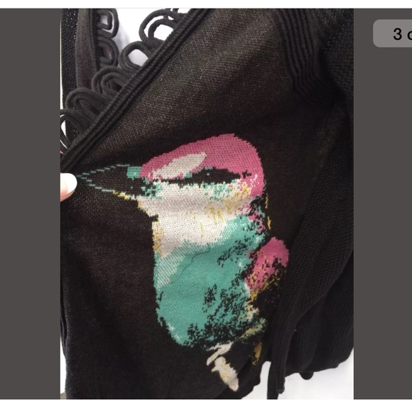 Anthropologie Leifsdottir rare hummingbird wrap s - Picture 3 of 3