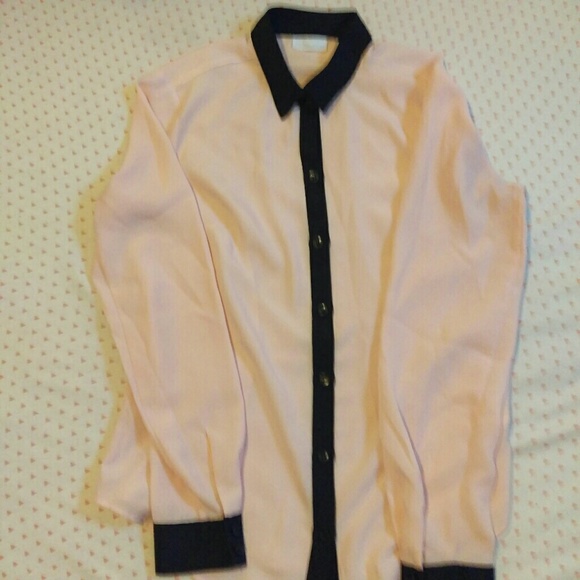 Pink & Black Button Down - Picture 2 of 3