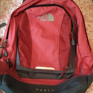 Coral north face Vault back pack