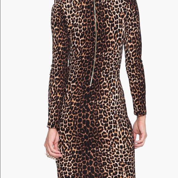 Super Cute Long Sleeve Leopa Dress - Picture 2 of 4